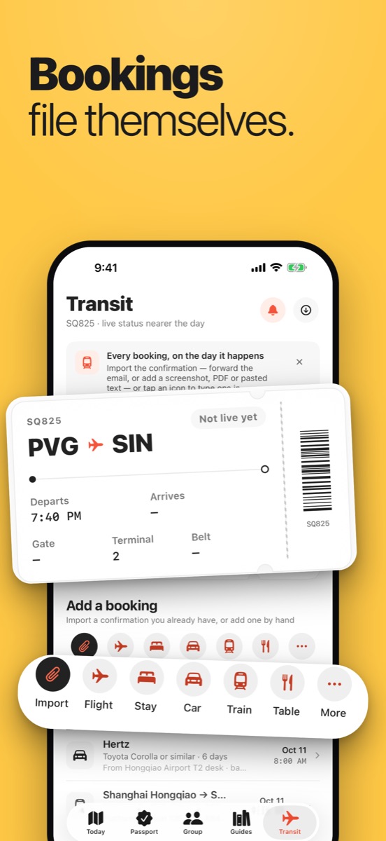Bookings file themselves